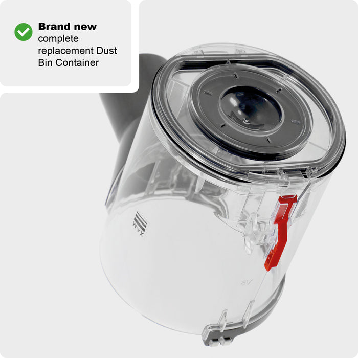 Dirt Bin for DYSON V6 DC58 DC59 SV03 Animal Vacuum Dust Container Compatible + Brush
