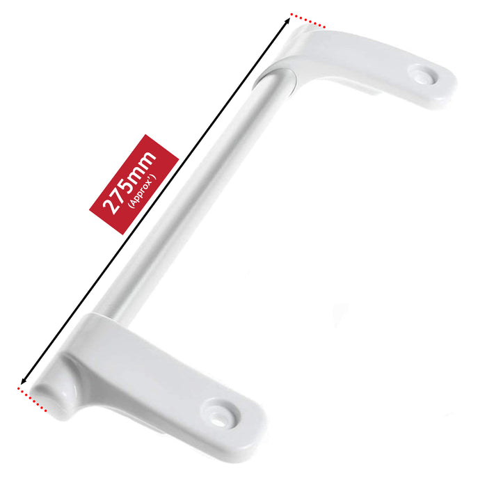 Long Bar Grab Handle for Ariston Fridge Freezer (White / Silver) C00111164