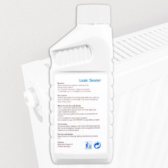 Central Heating Leak Sealer Concentrate Radiator Boiler Pipe Seal Liquid (500ml Bottle)