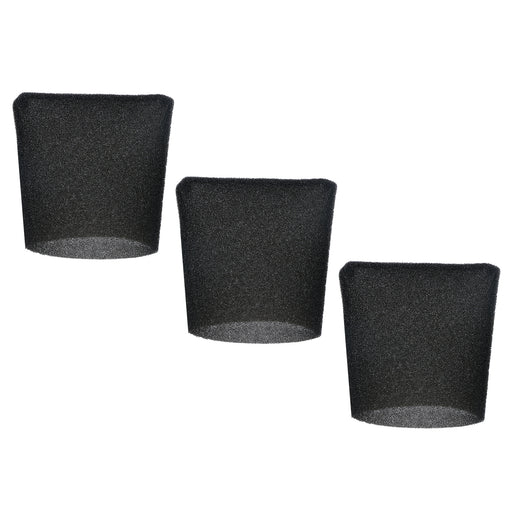 Foam Filter Sleeve for Lidl Parkside PNTS 1250 1300 1400 1500 Wet & Dry Vacuum Cleaner (22cm, Pack of 3)