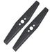 Metal Blade for Flymo Hover Vac Turbo Lite 270 Lawnmower (27cm, Pack of 2)