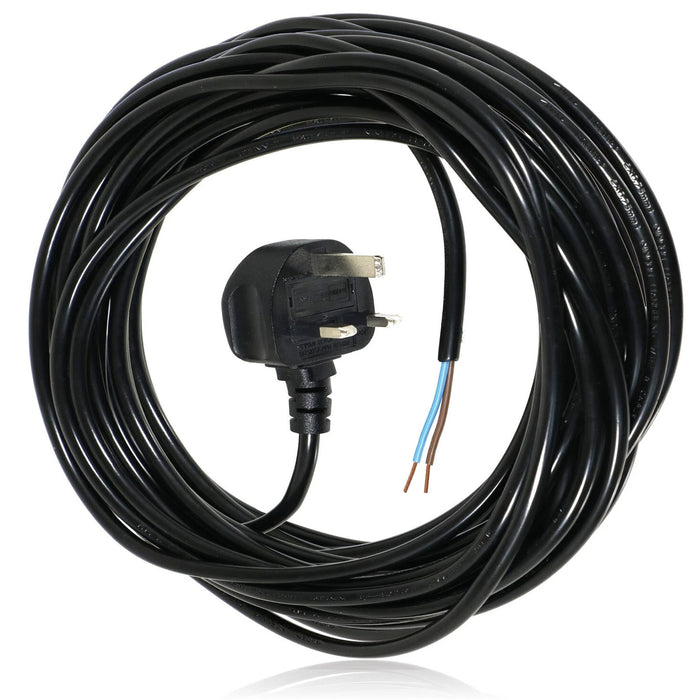 XL Extra Long Universal 12M Metre Mains Power Cable Lead for Lawnmower Strimmer Trimmer (UK Plug)