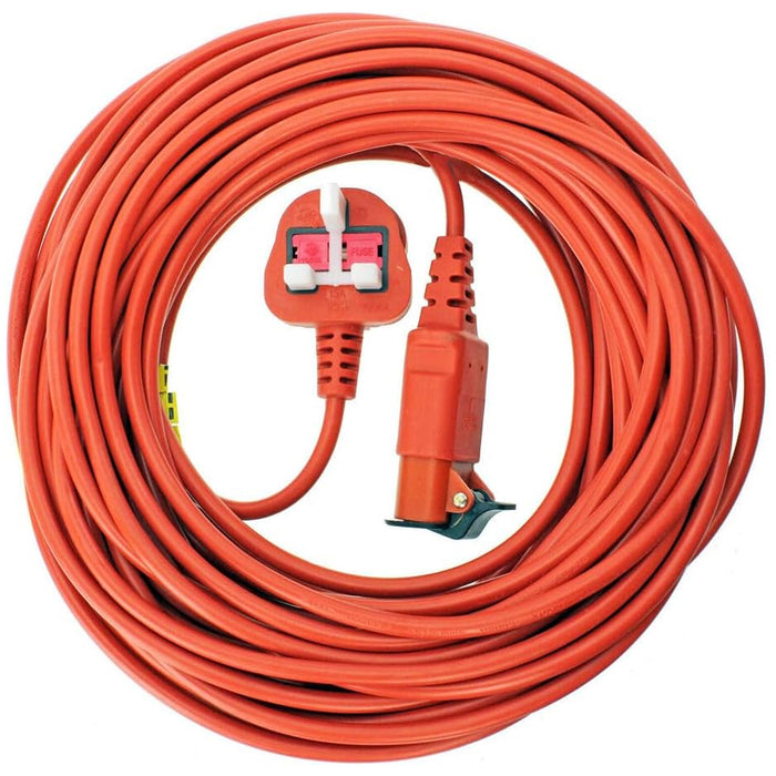 20 Metre Cable & Lead Plug for Flymo Lawnmower or Hedge Trimmer (20m) + Bag