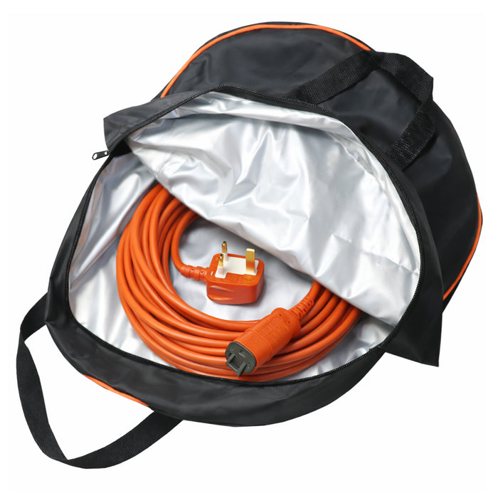 Power Cable for Hawksmoor Hedge Trimmer 61144 70639 98794 15m UK Plug Lead + Storage Bag