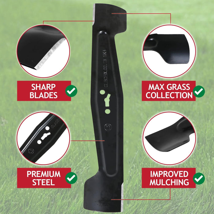 Blade for McGregor MER1737 MER1637 Lawnmower Mower 37cm GLB0BX.00.13.X