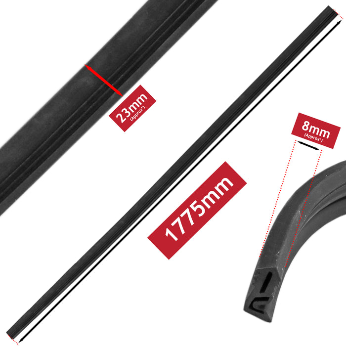 Door Seal for Lamona Dishwasher Upper Top 1775mm LAM8600 LAM8601 LAM8602 LAM860