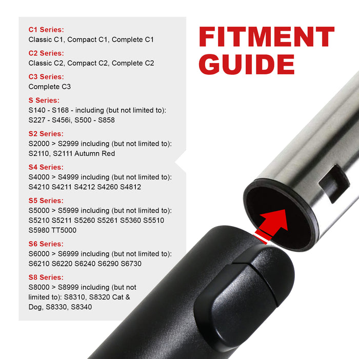 Telescopic Rod Tube for MIELE C1 C2 C3 S2111 S4 S5 S6 S7 S8320 Cat Dog Classic Vacuum