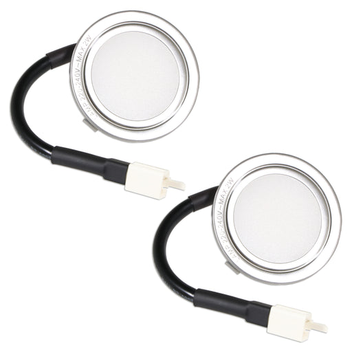 LED Light for Lamona LAM2502 LAM2503 Cooker Hood Extractor Vent Lamp Bulb Units (Pack of 2, Silver, 68mm, G4)