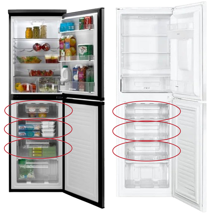 Candy Freezer Drawer Top Upper Middle Container Basket 390mm x 380mm x 180mm 49038175