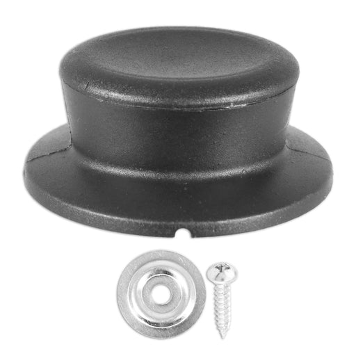 Pan Lid Knob Handle Kitchen Cookware Black Round Curved Hand Grip Replacement