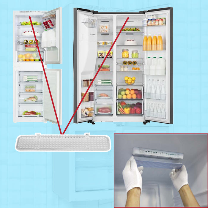 Logik Fridge Light Cover Diffuser Panel Plate 19cm x 4cm LNF55X20 LSBSDX LSBSX