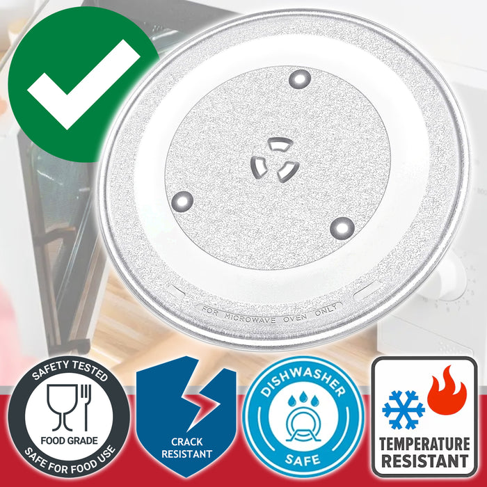 Microwave Turntable Plate for Panasonic 340mm 6 Lugs F06015Q00AP Z06014N30BP 34cm