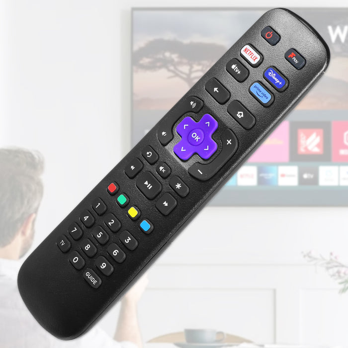 Remote Control for JVC Roku TV LT-24CR230 LT-32CR230 LT-40CR330 LT-43CR330 (504Q3270118)
