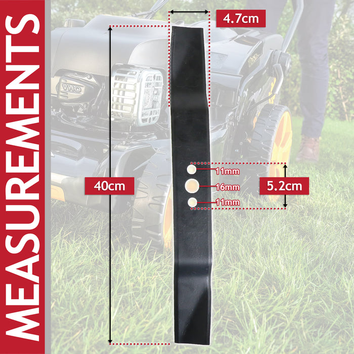 Blade for Partner P3540 P4040S P40 PT3540S Lawnmower Metal Combi Grass Cutter (40cm)