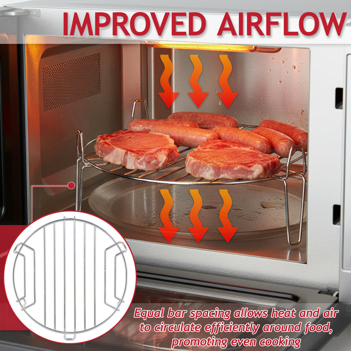 Grill Wire Rack for Samsung 25L+ Microwave Stainless Steel Turntable Stand (261511705400, 12970000000321)