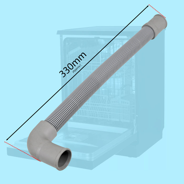 White Knight Dishwasher Internal Hose DW1460WA Inner Drain Pipe 21mm 673000903015 12676000000947