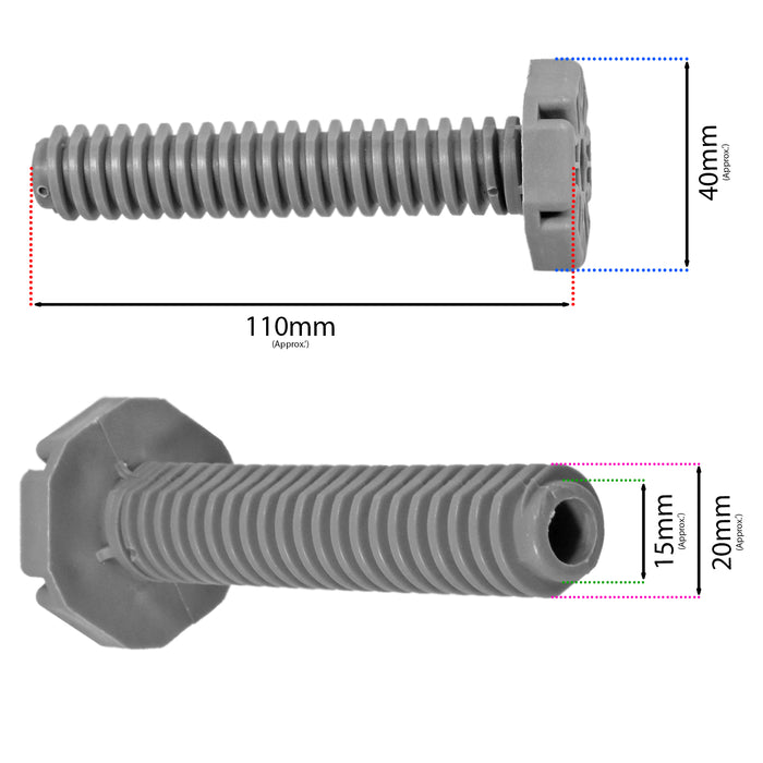 Cooke & Lewis Dishwasher Foot Adjustable Screw Leg BDW60MCL 110mm 11cm x 4