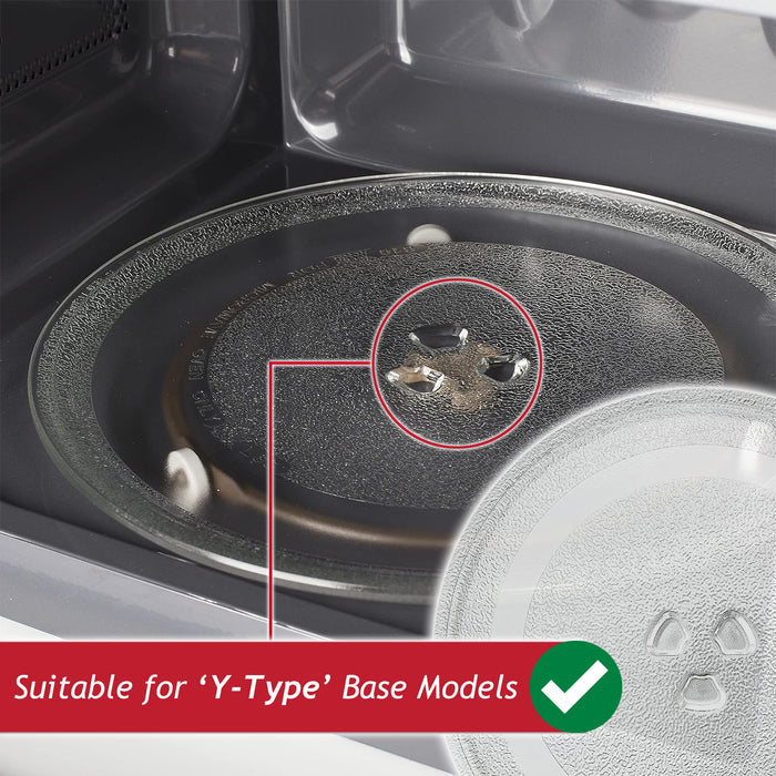 Microwave Glass Turntable Plate for Panasonic NN-E28JBMBPQ 20 Litre 255mm