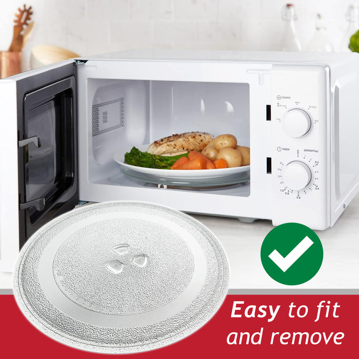 Microwave Glass Turntable Plate for Panasonic NN-E28JBMBPQ 20 Litre 255mm
