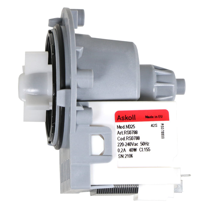 Drain Pump for Zanussi FJS FLD FLS WDJ ZWD ZWT Washing Machine Askoll M325 40w