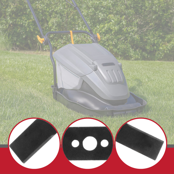 Blade for Titan TTB1019HVM Lawnmower 36cm Replacement + Impeller Fan