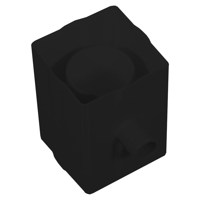 Rainwater Diverter 65mm Square 68mm Round Downpipe Water Butt Kit (Black)