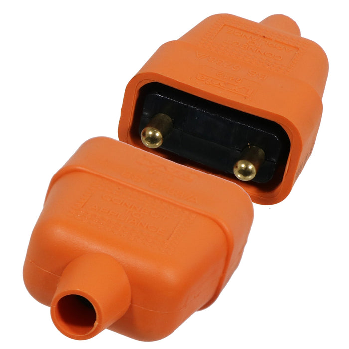 Leaf Blower Cable Connector Garden Vac Vacuum Repair Power Plug 13A 2Core
