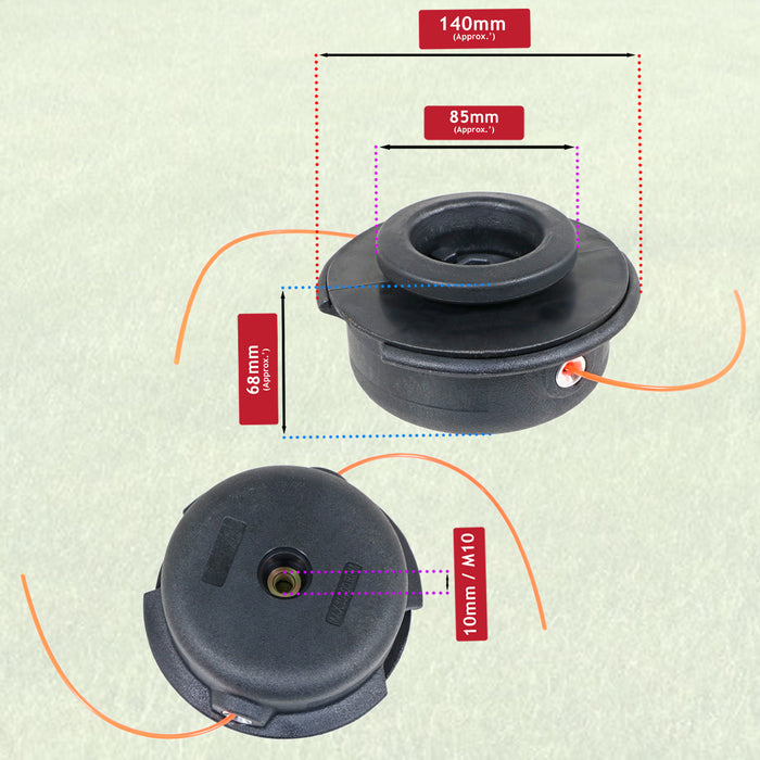 Trimmer Head Spool for Stihl FR85 FR108 FR220 FR350 FR450 Back Pack Brushcutter 31-2 10mm