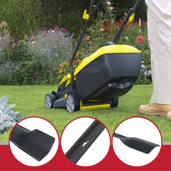 Metal Blade for Powerbase ME1030 RM30 ME1030M Lawnmower (30cm) + Drill Sharpener Attachment