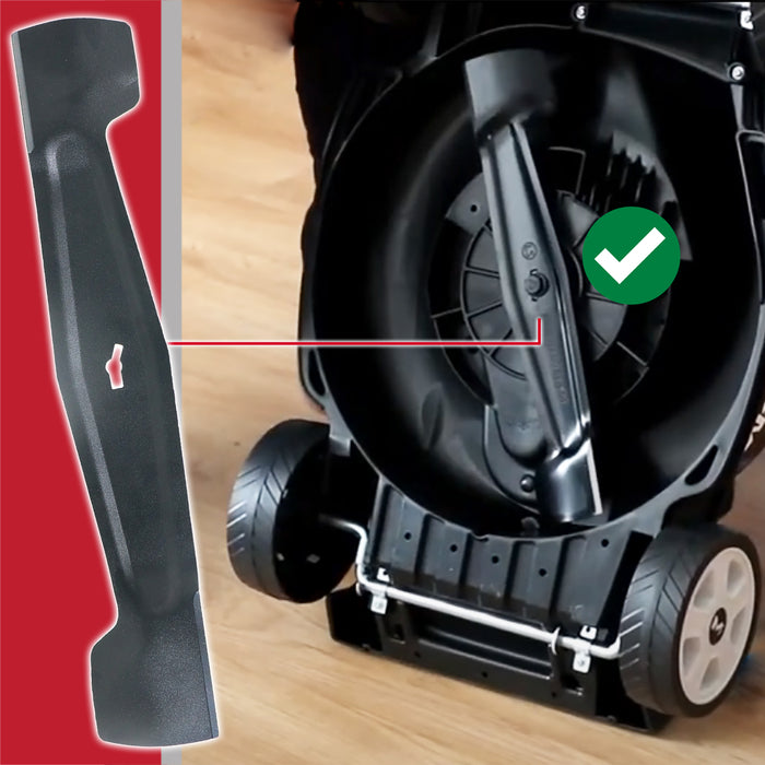 Metal Blade for Qualcast RM37 MEB1437M M2EB1437M M2EB1537M RM37RF Lawnmower (37cm)