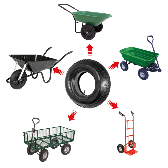 Wheelbarrow Wheel Inner Tube and Barrow Tyre 4.00 - 8 4.80-8 Rubber Innertube