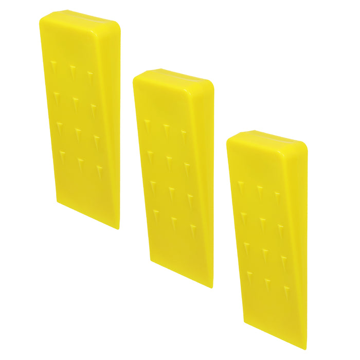 Tree Felling Wedge Heavy Duty Chainsaw Log Wood Cutting Cleaving Block Tools (8", Pack of 3)
