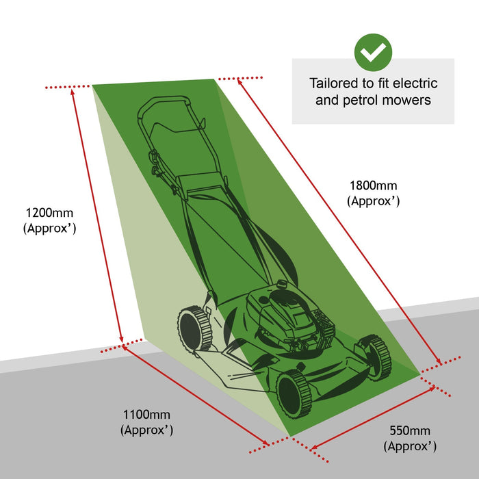 Lawnmower Cover For HYUNDAI Petrol Electric HYM3200 HYM3800 Push Mower Waterpoof