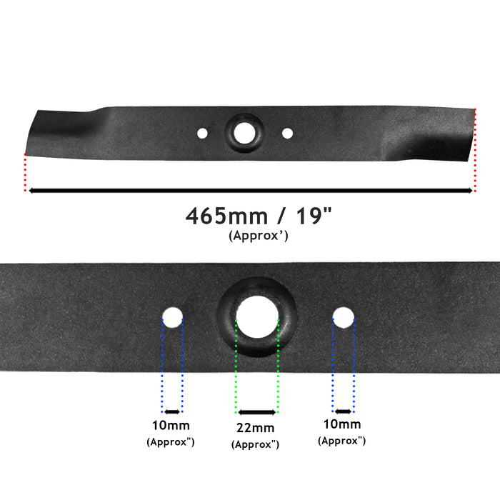 Blade for Honda HR194 HR195 HR19 PXE PB SE SXE SME Lawnmower 19" 72511-VA5-000