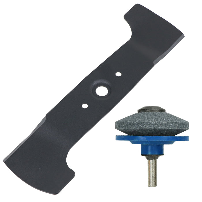Metal Blade for Honda HRG415 HRG415C IZY41 Lawnmower (16") + Drill Sharpener Attachment