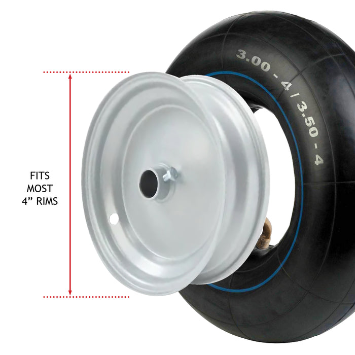 Inner Tube 4.00x5 330x100 Wheel Barrow Trailer Mobility Scooter Cart Angled Pneumatic 4.00-5 x 2
