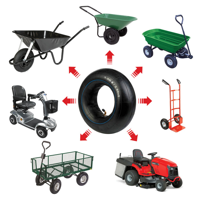 Inner Tube 3.50-8 3.50x8  Wheel Barrow Trailer Mobility Scooter Cart Pneumatic x 4