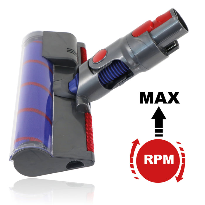 Brush Head for Dyson V7 V8 V10 V11 V15 SV11 SV10 SV12 SV14 SV16 SV22 SV23 Vacuum Cleaner Floor Tool Soft Roller Laser