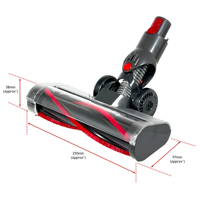 Brush Head for VACTechPro V15 Vacuum Cleaner Turbine Floor Tool Motorhead