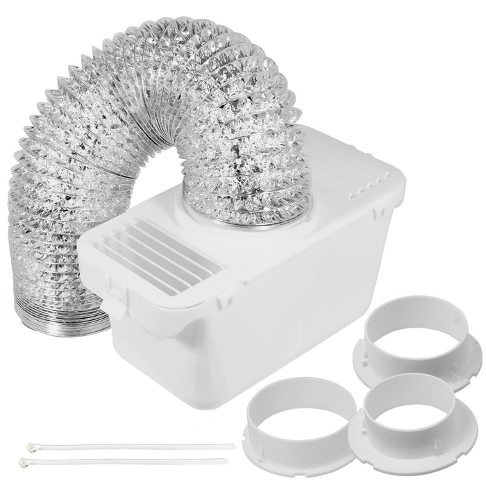 Tumble Dryer Vent Kit for Candy Hoover Aluminium Venting Hose + 3 x Adaptor 1.4m