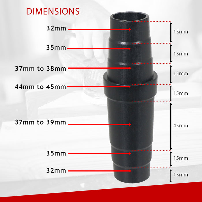 Vacuum Adaptor Tool Dust Port Extractor 32mm 35mm 38mm Hose Adapter Sander Saw