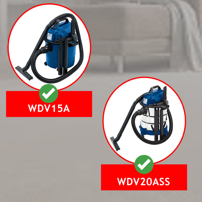 Hose Tool Kit for Draper WDV15A 15L WDV20ASS 20L Wet & Dry Vacuum Cleaner Spare Parts 2.5m