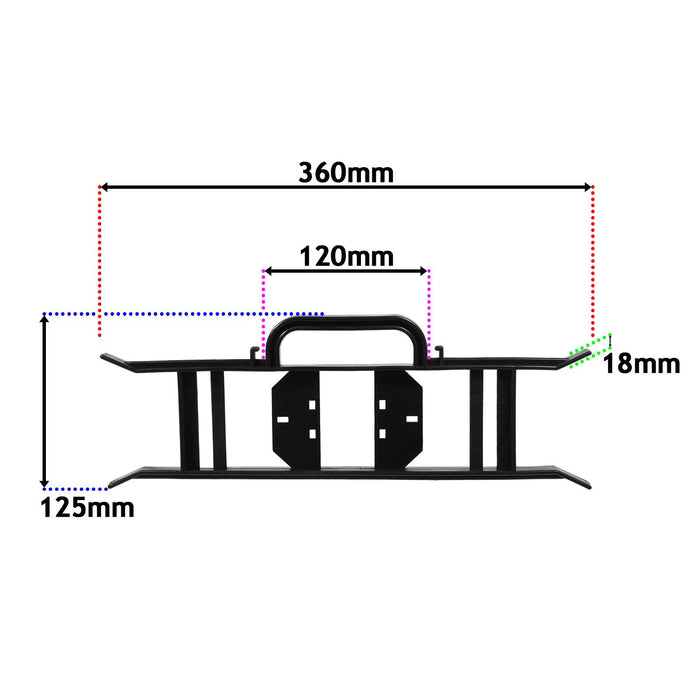 Power Cable for Flymo Lawnmower Strimmer Hedge Trimmer Garden Vac Lead Plug 25m + Winder Bracket