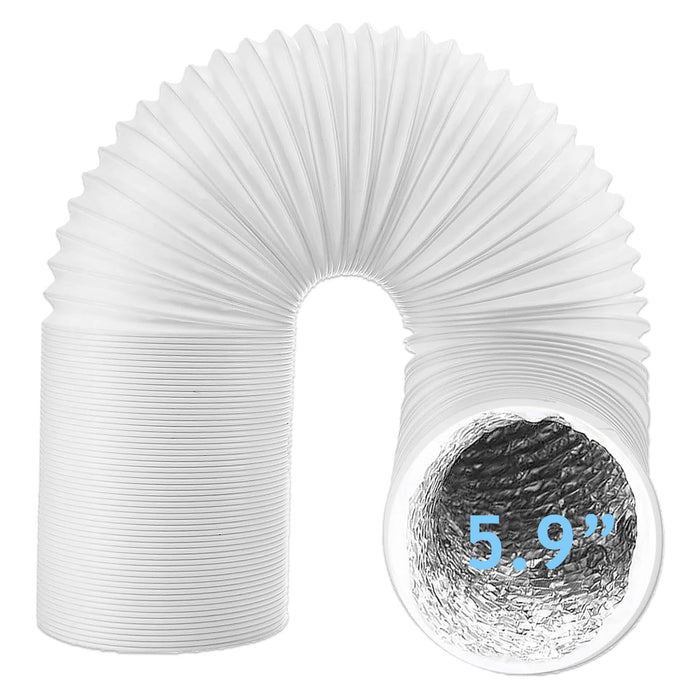 Vent Hose for Logik Air Conditioner 5.9" 3m Aluminium Foil Insulated AC Pipe