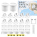Magnetic Child Safety Lock Kit Cupboard Drawer Cabinet Furniture Safe Baby Proofing Set (10 x Locks + 2 x Keys)