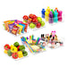 Storage Container Organiser Trays Clear Fridge Food Drink Pantry Cupboard Household Storing Drawers Small Medium Large Set (Pack of 6)