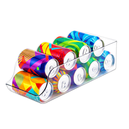 Can Dispenser Fridge Container Clear Pantry Tin Food Supply Shelf Storage Drawer Organiser