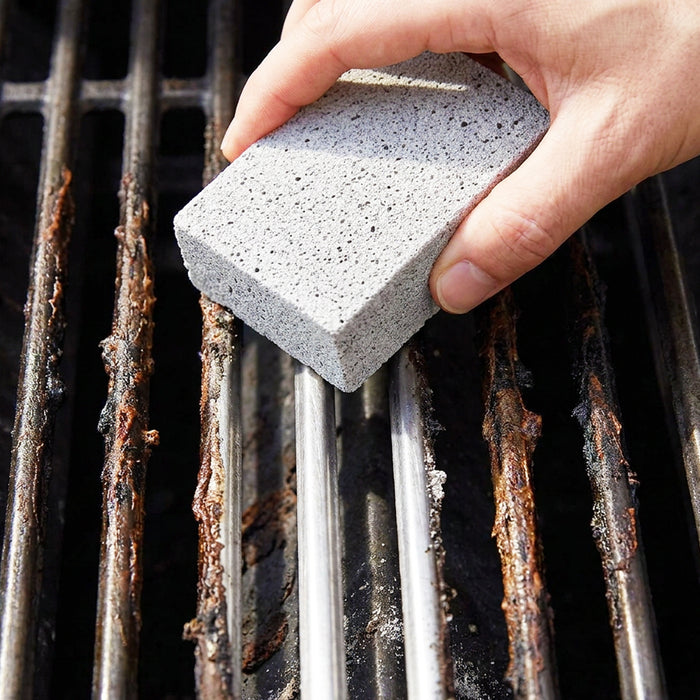 BBQ Grill Cleaning Brick Oven Cookware Barbecue Rack Cleaner Pumice Stone Scrubbing Blocks (Pack of 3)
