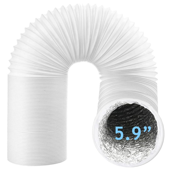 Vent Hose for Midea Air Conditioner 5.9" 6m Aluminium Foil Insulated AC Pipe