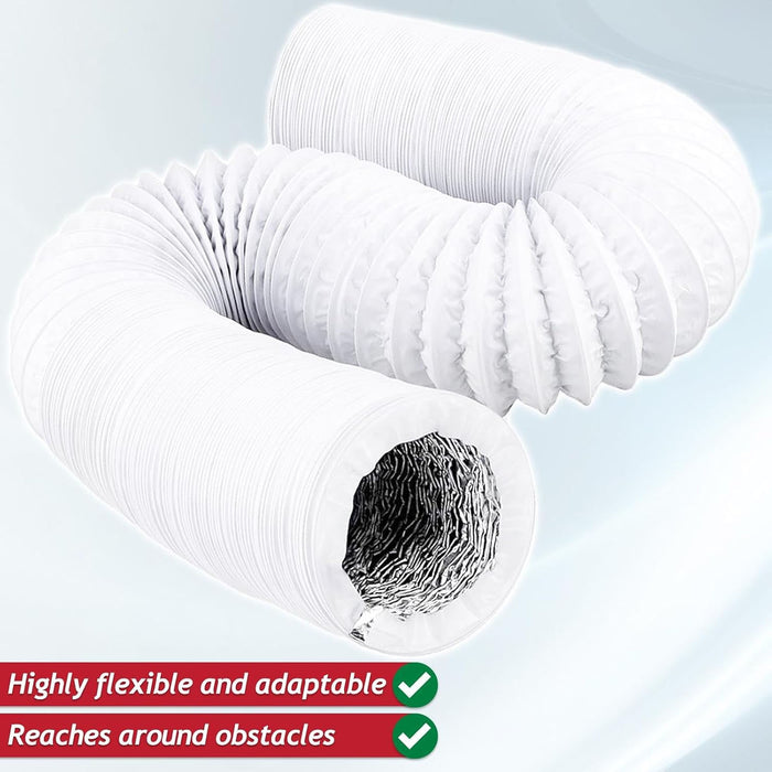 Cooker Hood Vent Hose 6" 6m Universal Aluminium Foil Insulated Extractor Pipe